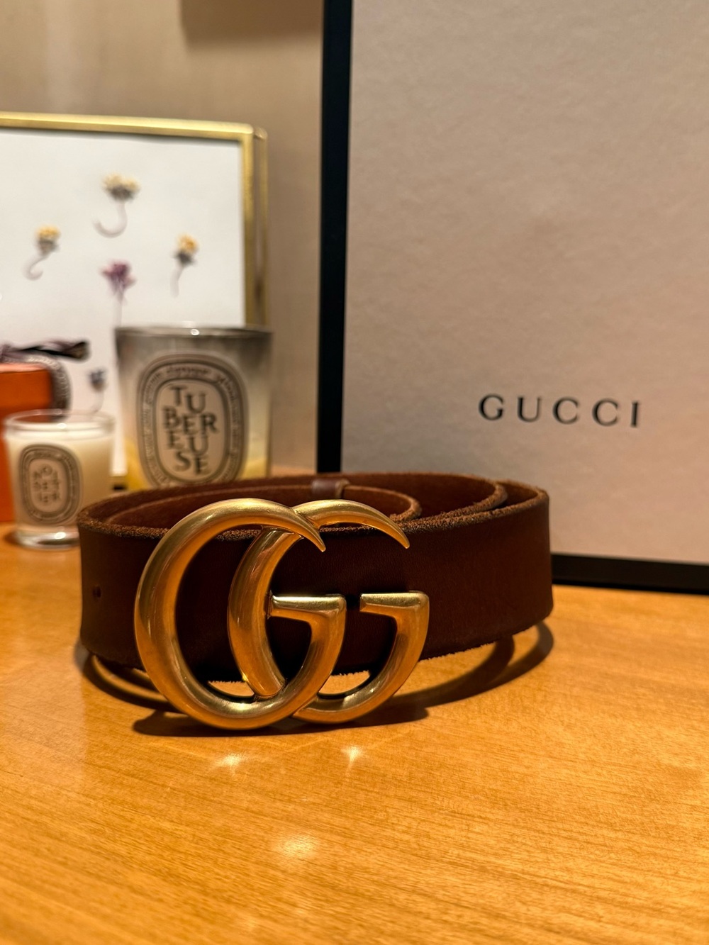 Gucci Belt Marmont - Brown Leather Belt